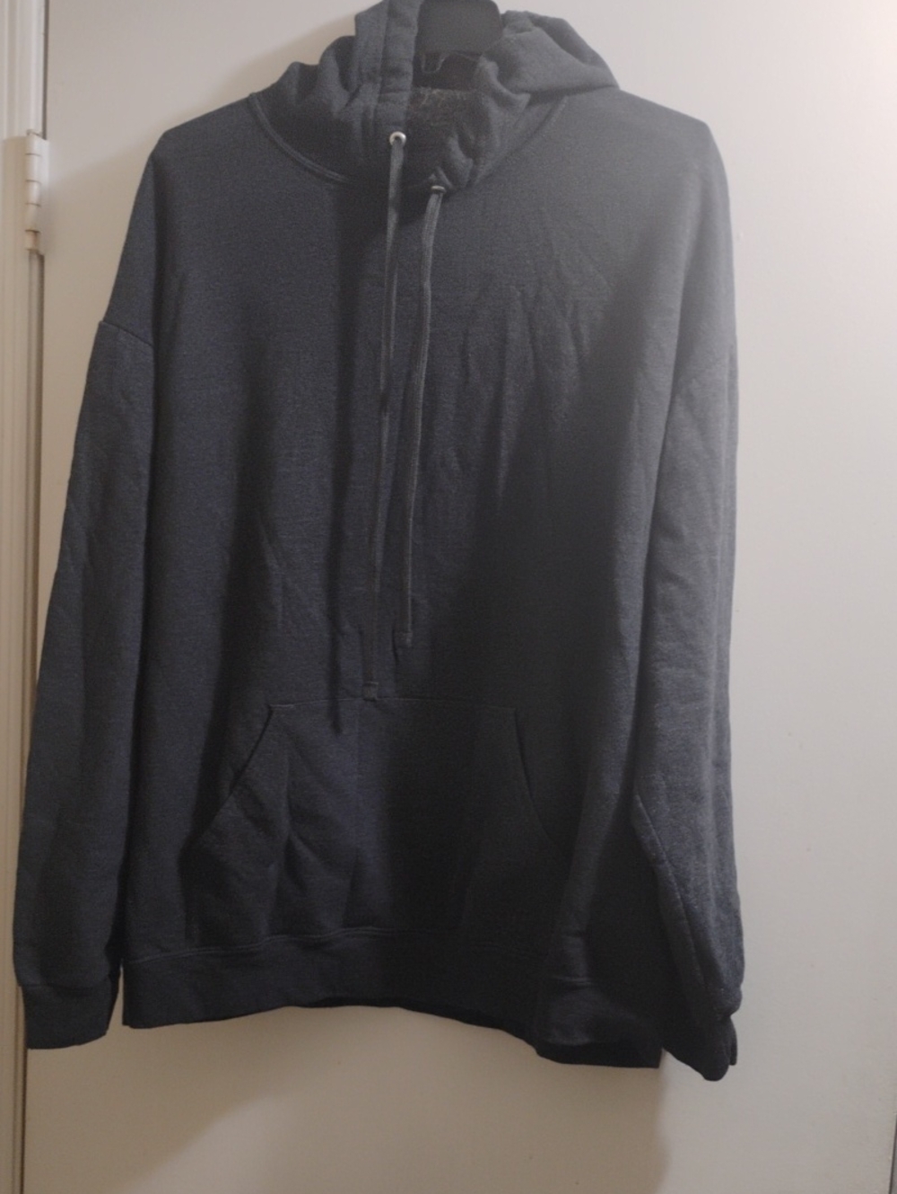 Athletic Works Black Pullover Hoodie with Kangaroo Pocket